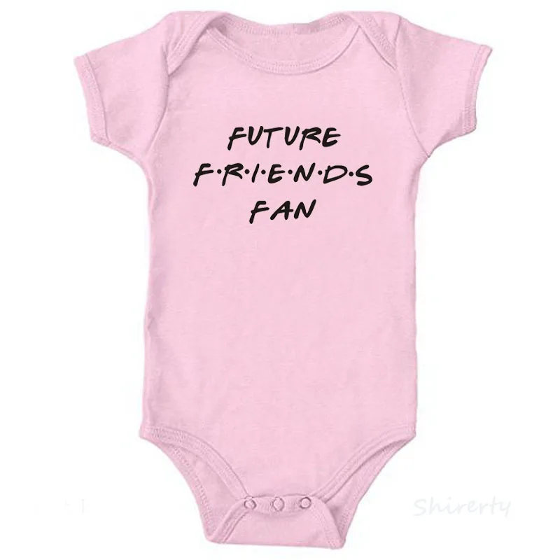 Future Friends Fan/Боди для малышей; Одежда для новорожденных мальчиков и девочек; хлопковый комбинезон с короткими рукавами и круглым вырезом; летняя одежда для малышей