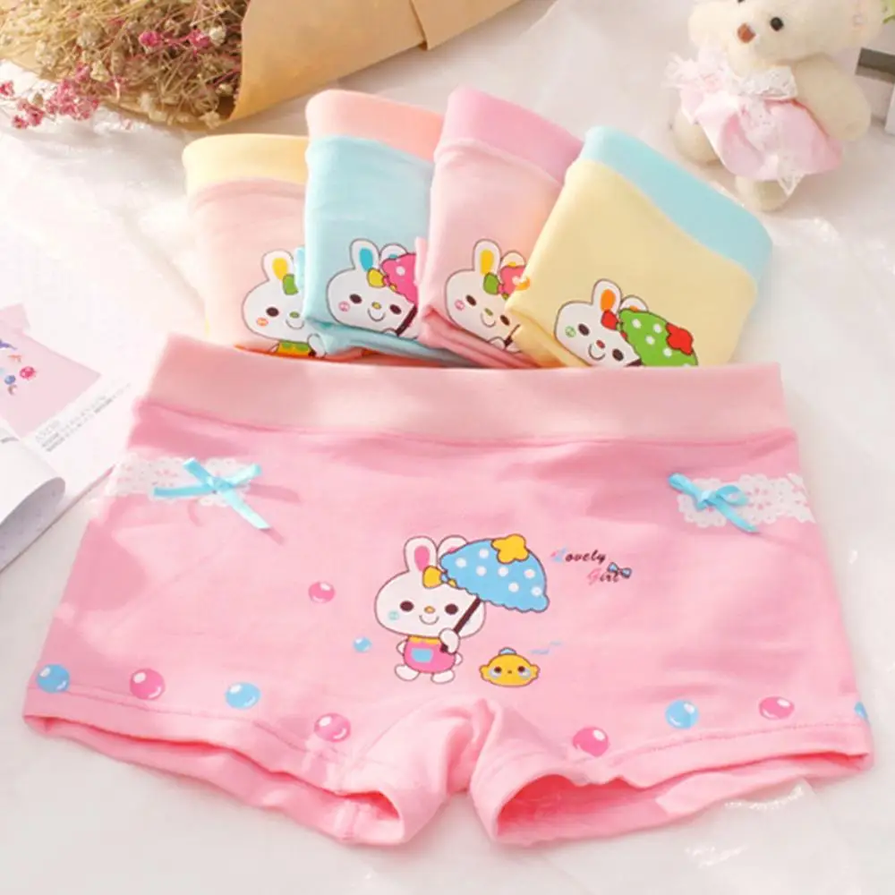 Rabbit 3 pcs random Новое Модное детское нижнее белье, детские трусики, трусы для девочек, нижнее белье для мальчиков, милые трусики с рисунками из мультфильмов, мягкая и эластичная одежда для детей - Цвет: Rabbit 3 pcs random