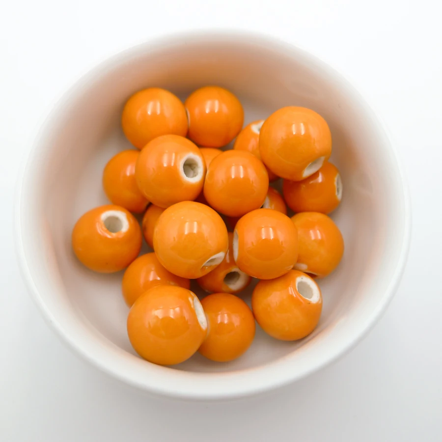 

Jingdezhen Ceramic beads sell by bags not hama porcelain bead for jewelry making 10mm 20pieces/lot beads #A321A