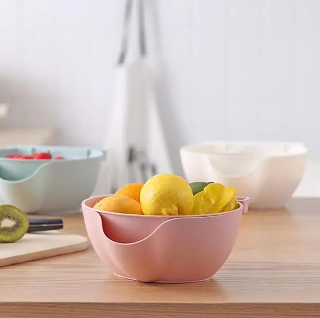 

Lazy Fruit Tray Removable Plastic Household Creative Mobile Phone Bracket Cucumber Seed Candy Disk Double Layer Drainag