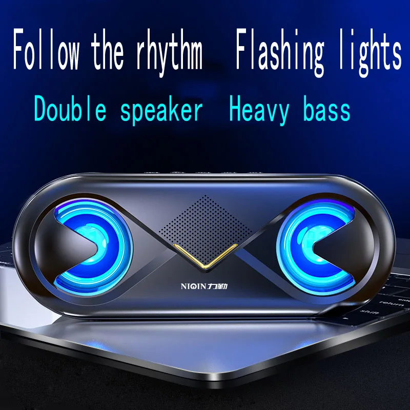 

Portable Wireless Bluetooth Speaker Stereo Surround 6W Stereo HIFI Speaker Portable Outdoor Subwoofer Voice Call