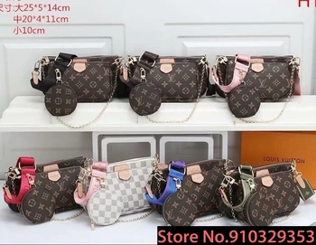 

Luxury Leather Handbags Women Bags Louis Vuitton LV- Designer Brand Women's Shoulder Bags Large Capacity Ladies Hand Bags L3621