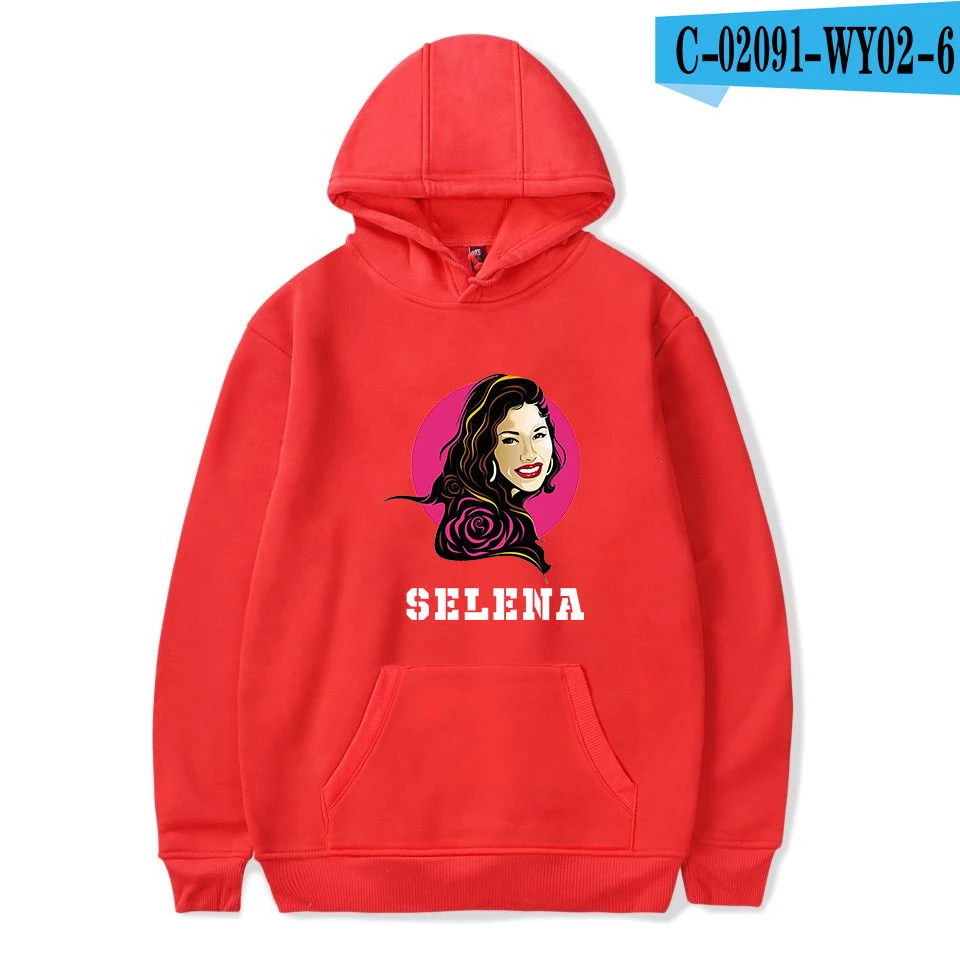 Популярные selena quintanilla горячие спортивные куртки с капюшоном цвета морской волны для женщин и мужчин подходит Толстовка с капюшоном пуловер Осенняя Толстовка для женщин - Цвет: As picture