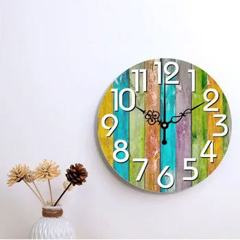 

Big 3D Round Retro Wall Clock Nixie Large Nordic Modern Designer oclock kitchen Silent Wall Watches Kids Clock For Children Room