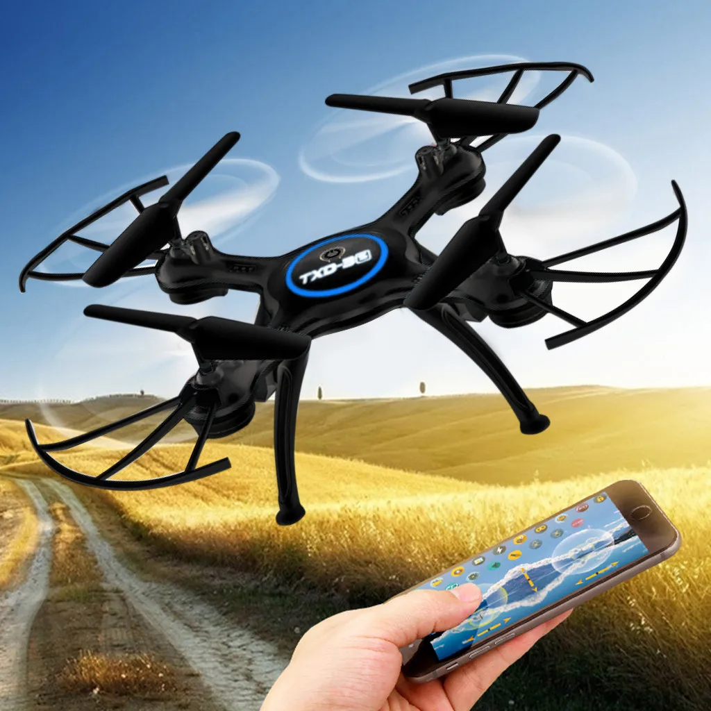 Black TXD-3S мини Дрон 2,4G Радиоуправляемый квадрокоптер Безголовый режим управление с помощью приложения для начинающих детей контроль чувствительности тела матовый спрей краска подарок - Комплект: Black