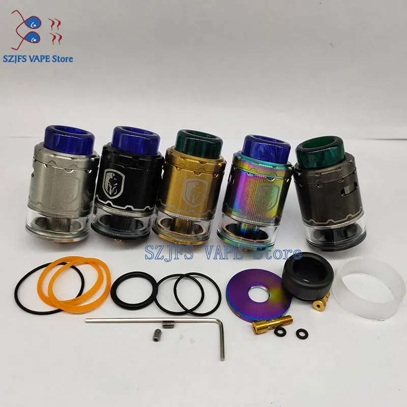 

FARIS 24MM RDTA Replaceable Tank Atomizer 3ml capacity dual and single coil build adjustable side airflow vapevs Kayfun Lite rda