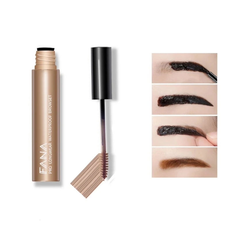

Eyebrow Liquid Waterproof Smudge-proof Long Lasting Colorfast Eyebrow Dyeing Cream Natural Makeup R1