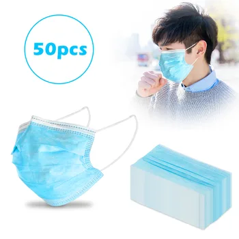 

Dropshipping 50pc Non-woven Breathable Meltblown Not Including Earloops Guarantee 7 DAYS US to US Free Shipping Items