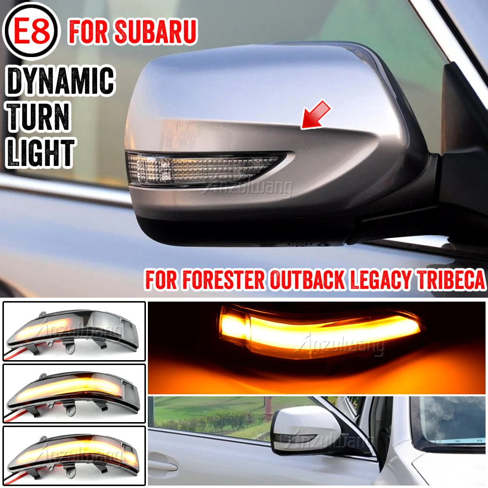 Car Led Dynamic Turn Signal Lights For Subaru Forester Tribeca Side