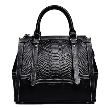 

Spacious Carryall for Women in Crocodile Embossed leather Alligator Tote
