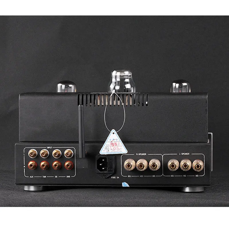 Алюминиевый панельный усилитель Bluetooth EL34B усилитель, чистый ручной усилитель класса A, 20 Гц-20 кГц, Искажение: ≤1