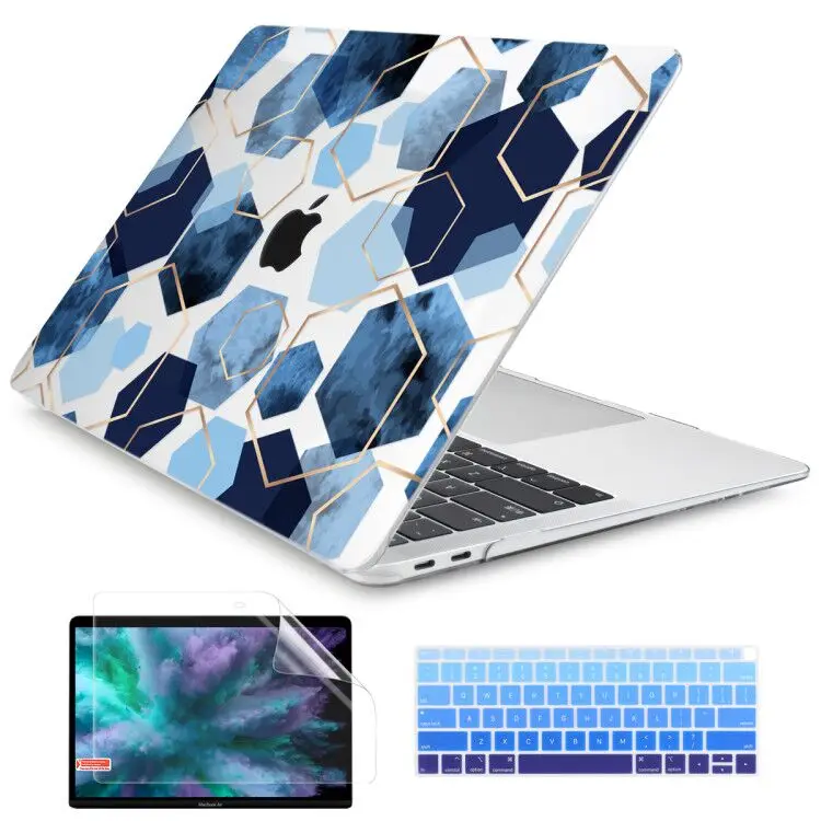 2021 Geometric design Painting Laptop Case For Apple MacBook Pro Retina 12 13 15 Touch Bar &amp Air 11 13.3 inch 2020 A2337 A2338 |