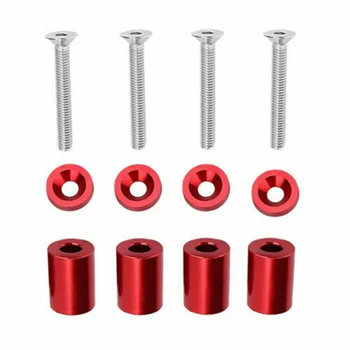 

4* Cover Film Racing Vent Spacer Riser For Car Auto Turbo Engine Motor 4pcs
