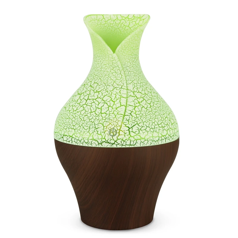250Ml Humidifier Aroma Oil Diffuser Ultrasonic Usb Air Humidifier Aromatherapy Led Light Mist Maker for Home - Цвет: Dark Wood Grain