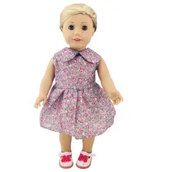 18-дюймовый Америка Детский жакет из денима для девочки; кукольная одежда американская девушка цветок кукольная юбка Лидер продаж