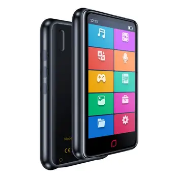 

Bluetooth MP3 Player Portable Full Touch Screen Ultra-thin FM Radio Video Player For Student 8G Memory