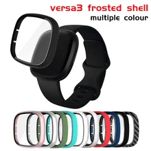 Glass+Case Full Cover For Fitbit Versa 3 Sense Watch Case Screen Protector Fitbit Smart Watch Shell