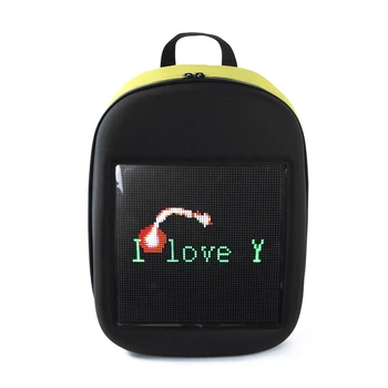 

Outdoor Backpack with LED Display Screen Outdoor Dynamic Advertising Backpack DIY Wireless LED Walking Advertising Backpack