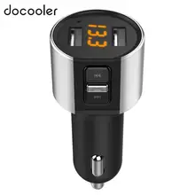 Docooler, автомобильный BT fm-передатчик, модулятор 5V3. 4A, двойной usb порт, зарядка, MP3 плеер, беспроводной аудио приемник, автомобильный комплект Handfree