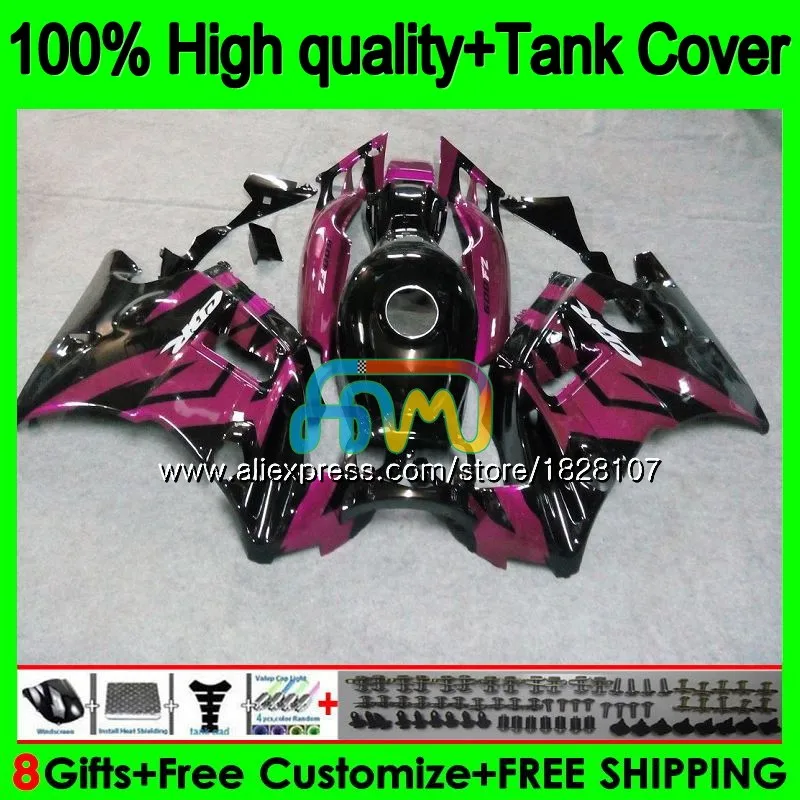 Майка для HONDA CBR 600F2 CBR600FS CBR 600, розовом и черном цвете, FS F2 91 92 93 94 1BS. 68 CBR600 F2 CBR600F2 1991 1992 1993 1994 обтекатель