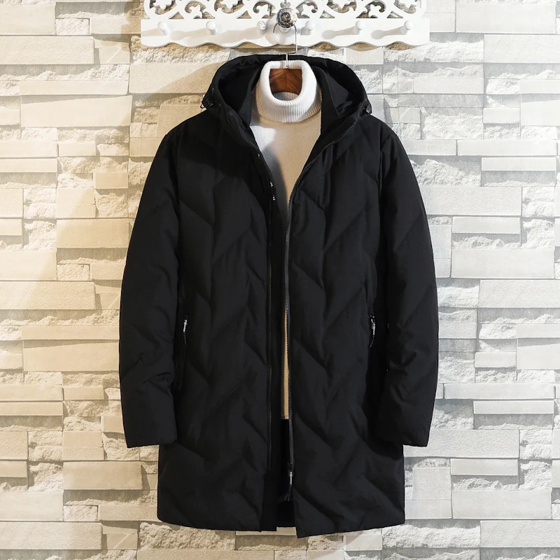 Плюс 10XL 8XL 6XL новая Толстая зимняя мужская белая dow n куртка одежда с капюшоном длинная теплая белая утка dow n пальто мужские пальто
