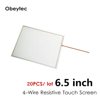 

TS065A4B01*20PCS 6.5 inch 4 wire resistive touch panel, AA 139.4*90mm; OA 154*105mm, Panel Only