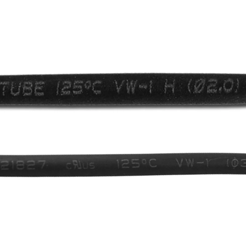 2 Pcs Heat Shrinkable Tube Black Polyolefin Insulation Heat Shrinkable Tube Shrink Ratio 21