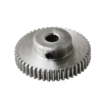 

CNBTR 0.6 Module 48 Teeth Tooth Motor Pinion Gear 5 MM Metal Silver Tools