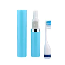 Электрическая ультразвуковая зубная щетка, вибрационная зубная щетка для взрослых и детей, губная помада, зубная щетка для чистки, отбеливающая зубная щетка, 2 головки