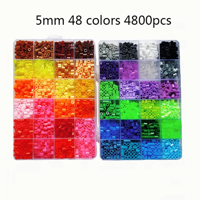 72 colors 39000pcs Perler Toy Kit 5mm/2.6mm Hama beads 3D Puzzle DIY Toy Kids Creative Handmade Craft Toy Gift 11