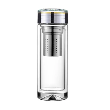 

GUIBOBO Tea Maker Master Handmade Glass Borosilicate With Infuser Cup (360ml) Double-layer Heat Thermal Insulation NO020525132