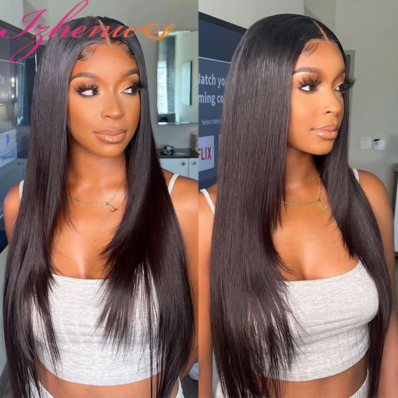 

Transparent Lace Front Human Hair Wigs For Women 28 30 Inch Straight Lace Front Human Hair Wigs Brazilian 13x6 Lace Frontal Wig