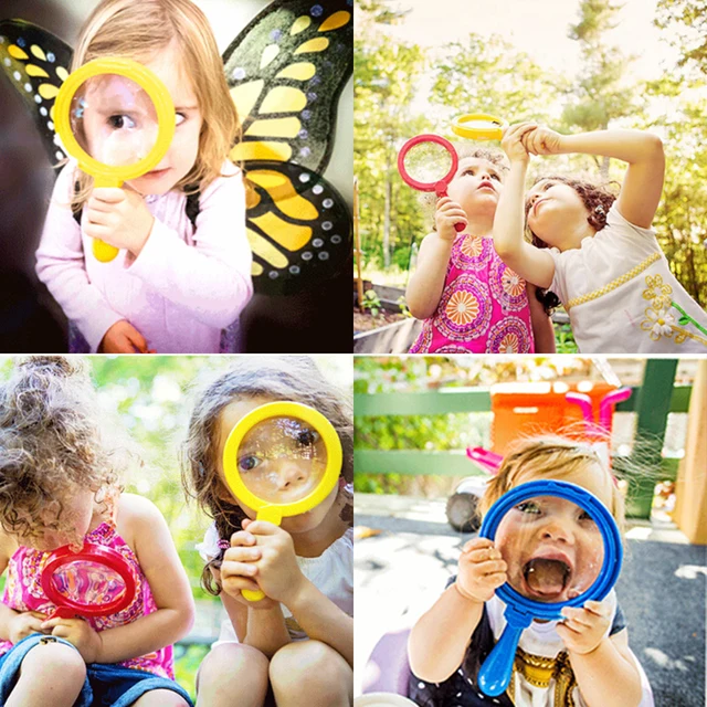 1 Pcs Kids Children Cute Plastic Handheld Insect Magnifier Originality Toy Gift For Kindergarten Baby Kids Educational Tool Toy 2