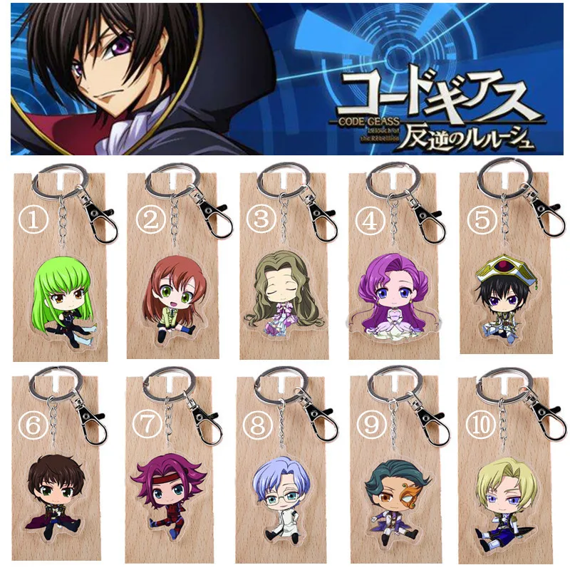 Gyugyutto Acrylic Key Ring Code Geass Lelouch of the Rebellion