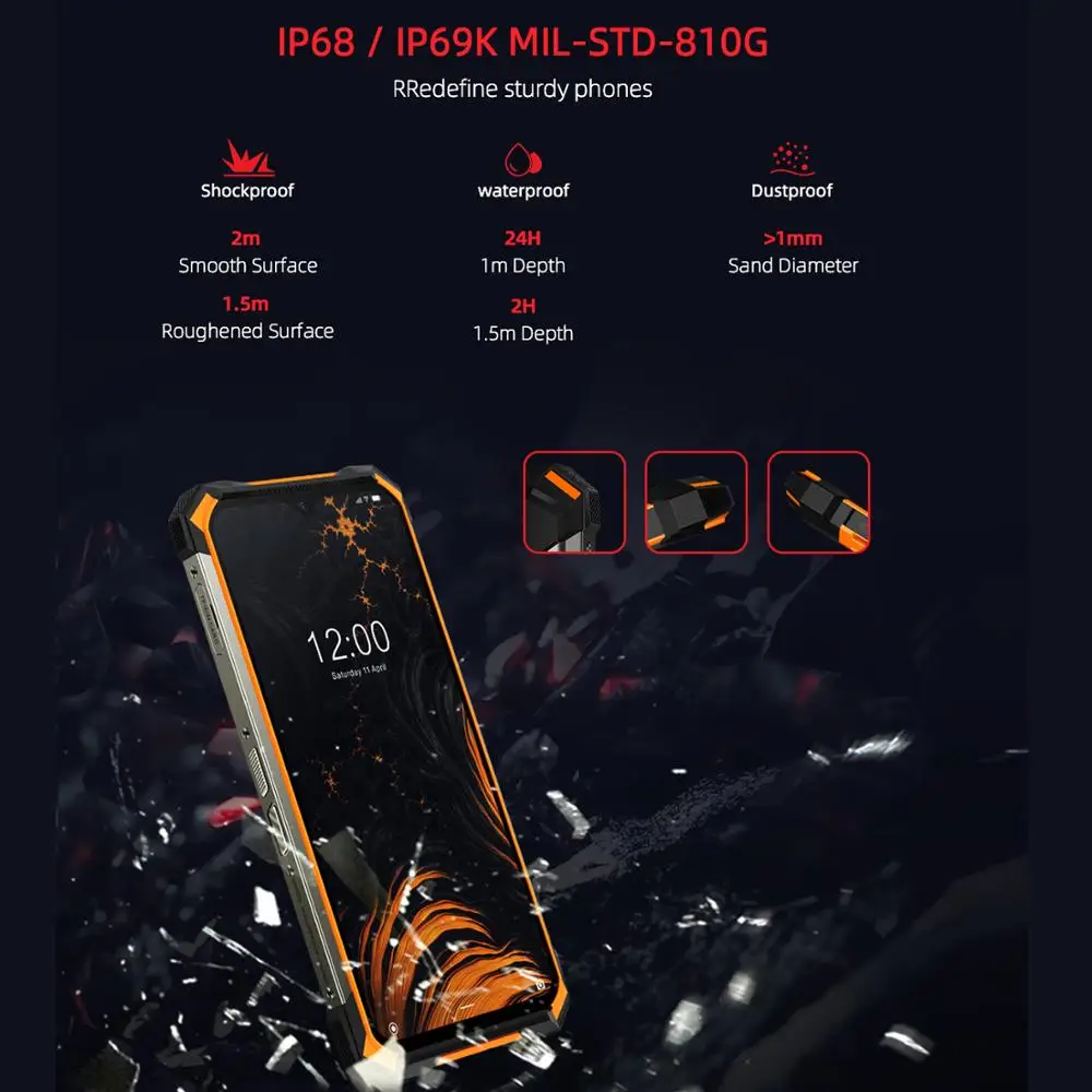 DOOGEE S88 Pro 10000mAh NFC OTG IP68/IP69K Rugged Phone Octa Core 4G SmartPhone 6GB RAM 128GB ROM 21mp Android 10 Mobile Phone DOOGEE S88 Pro 10000mAh NFC OTG IP68/IP69K Rugged Phone Octa Core 4G SmartPhone 6GB RAM 128GB ROM 21mp Android 10 Mobile Phone