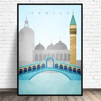 

Venice Travel Canvas Wall Art Print Modern Poster Wall Pictures Living Room Decor