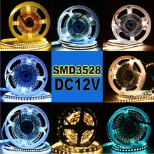 Светодиодный супер яркий 5 м 300 светодиодный s 3528 SMD Зеленый Синий Теплый белый набор неводонепроницаемых лент светильник гибкий DC 12 В светильник s
