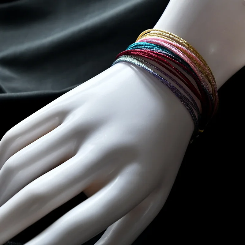 Meetvii Magic Colour Rope Bracelet Women Men Handmade Woven Gold Thread String Copper Bead Bracelet Couple Friendship Jewelry - Image 6