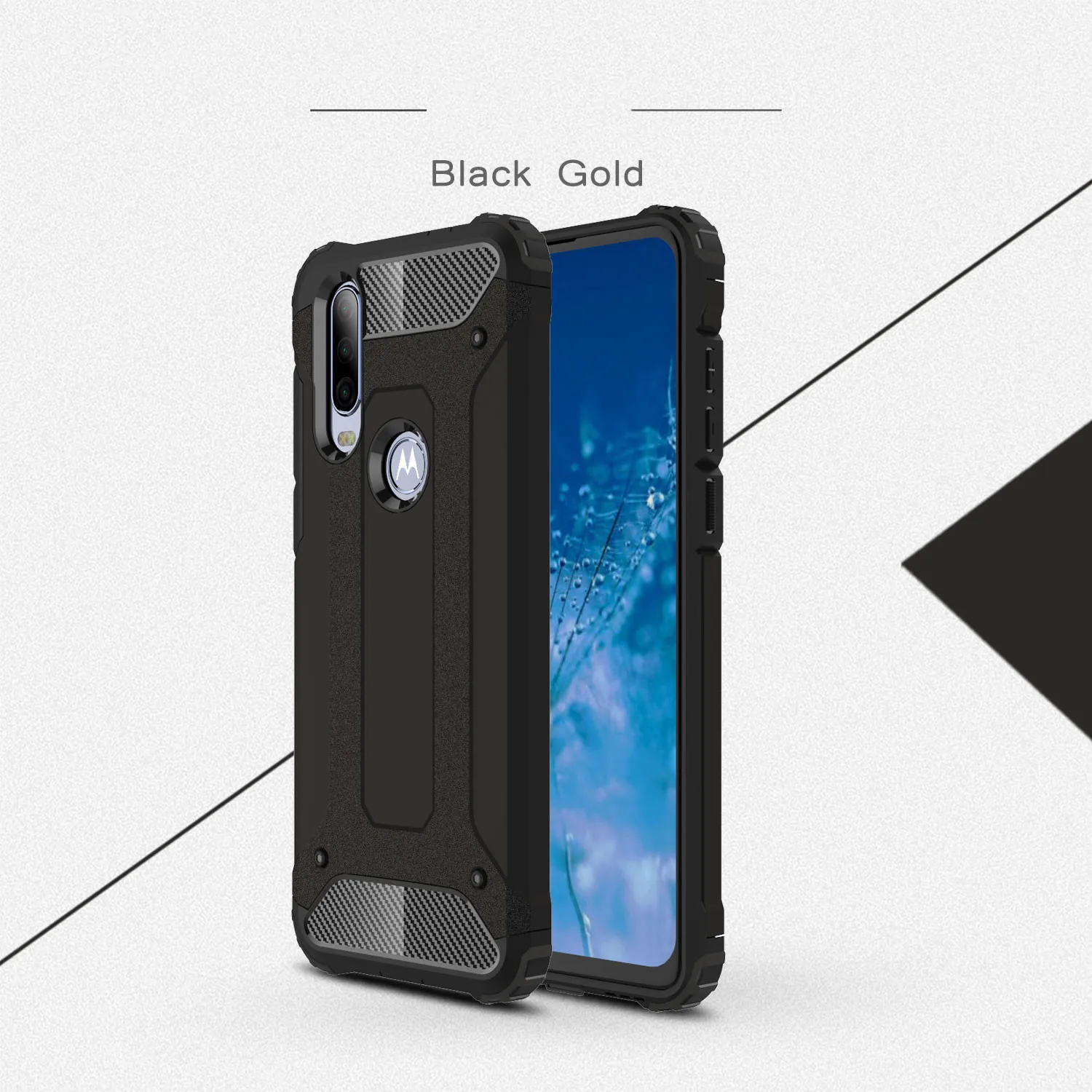 Для Coque Motorola One Action Case 6,3 дюймов Heavy Armor тонкий жесткий резиновый жесткий силиконовый чехол для телефона Motorola One Action Case