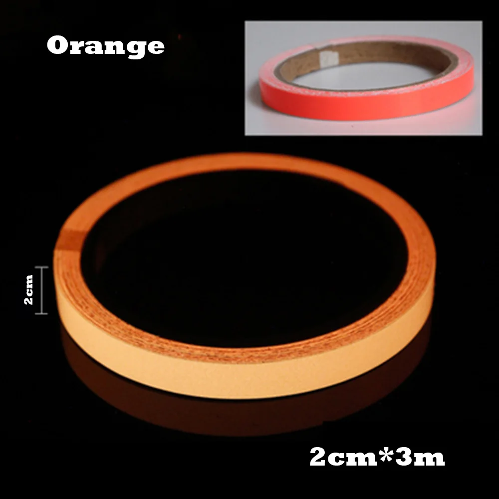 Bicycle Reflective Glow Tape Self-adhesive Sticker Luminous Bike Tape Fluorescent Glowing Dark Striking Warning Bike Tape BC0192 (14)