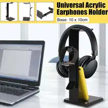 Universal Headphone Stand Acrylic Headset Hanger Gaming Earphone Holder Display Bracket Rack