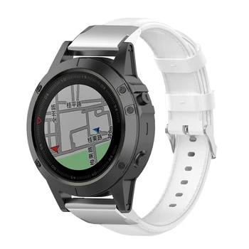 

New PU Leather Strap for Garmin Fenix6S Business Leather Strap Garmin Quick Release Oil Wax Leather Strap