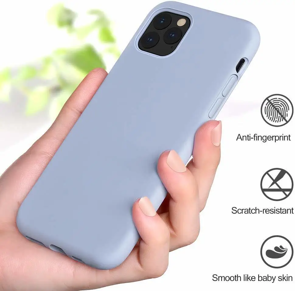 1000 шт. жидкие силиконовые чехлы для Apple iPhone 11 Pro XS Max XR X 8 Plus 7 6 6S Мягкий тонкий чехол для телефона карамельный цвет задняя крышка