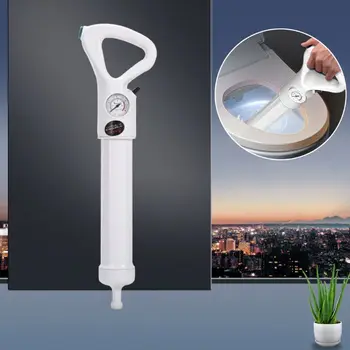 

1Set Air Toilet Drain Plunger High Pressure Bathroom Vacuum Shower Manual Sink Pump With Suckers