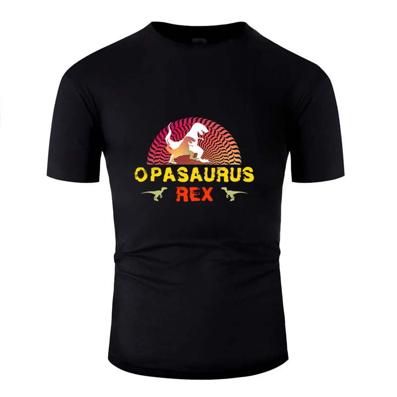 Забавная Повседневная комическая футболка opasaurus rex дед уличная Новинка Мужская футболка хлопок Круглый вырез хип-хоп Топ