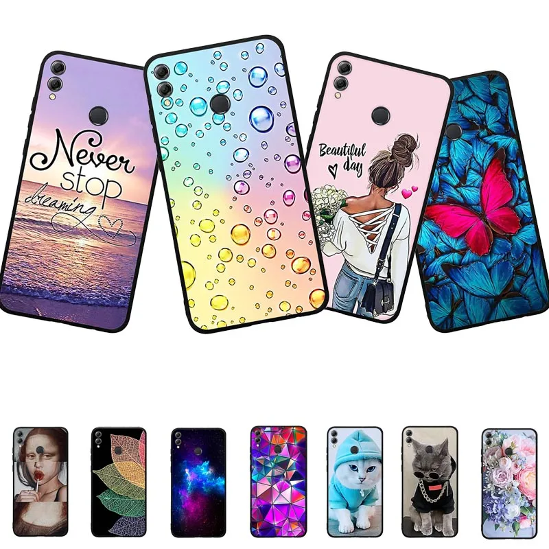 Для Honor 8X 8 X Max 10X 10 Lite 8Xmax 10Xlite силиконовый чехол Funda для Huawei Enjoy ARE-AL00 ARE-L22HN крышка |