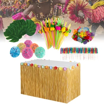 

149pcs/set Birthday Accessories Table Skirt Wedding Party Festival Romantic Home Decoration Rectangle Tassels Hotel Banquet