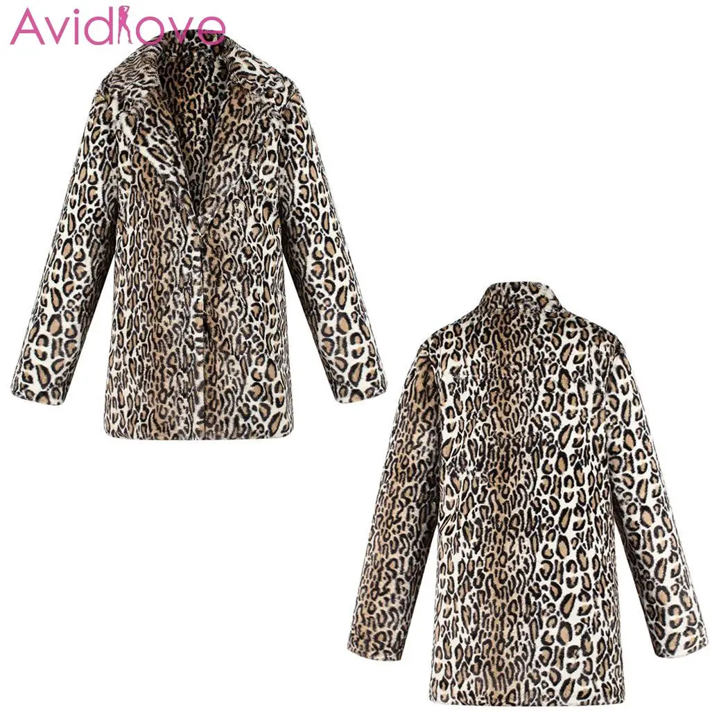 Женское повседневное пальто с отложным воротником, длинным рукавом, карманами, леопардовым принтом, длинное зимнее пальто, теплый кардиган, верхняя одежда, свободная