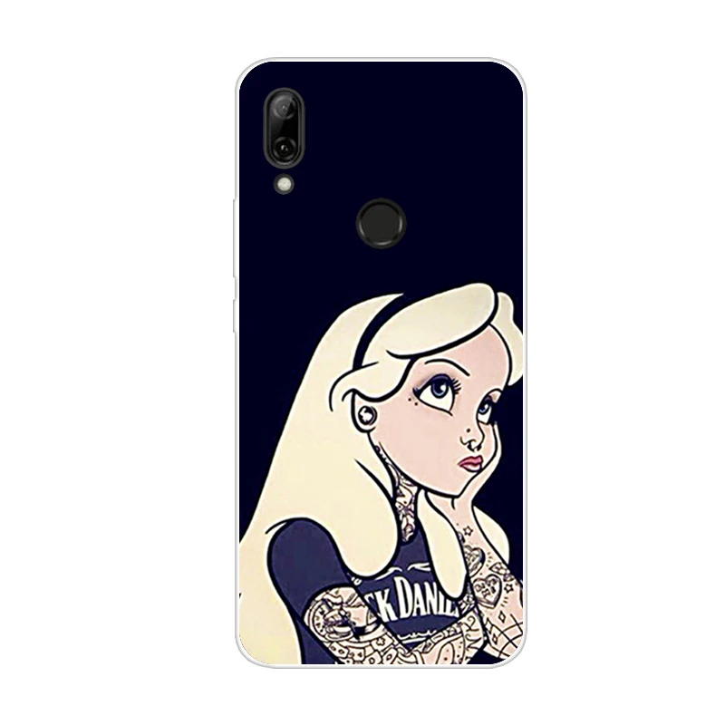 Чехол для huawei P Smart Z, 6,59, силиконовый чехол для телефона с мультяшным рисунком из ТПУ, мягкий чехол для huawei P Smart Z PSmartZ STK-LX1 - Цвет: Розовый