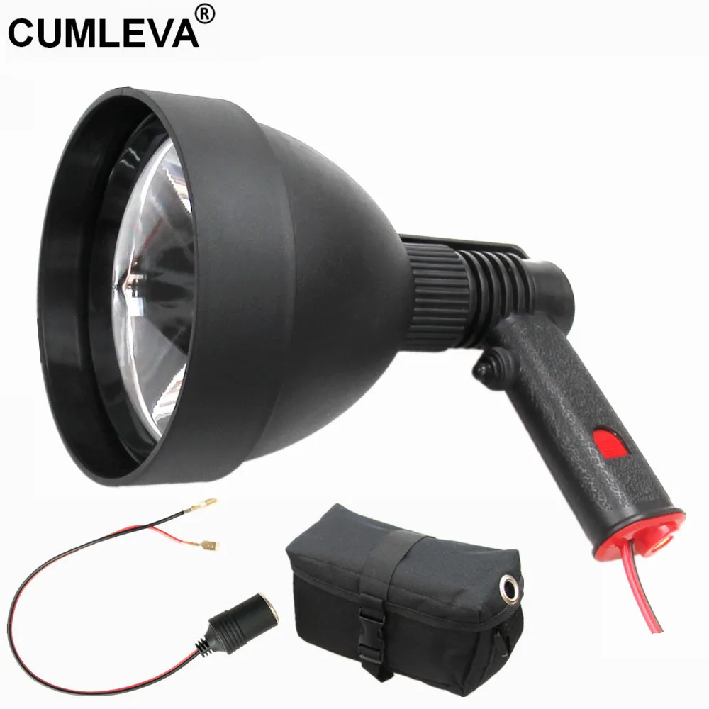 GunTuff 140mm 12v Lamp LED Hunting Shooting Spot Light Lamping Hand Hand Held